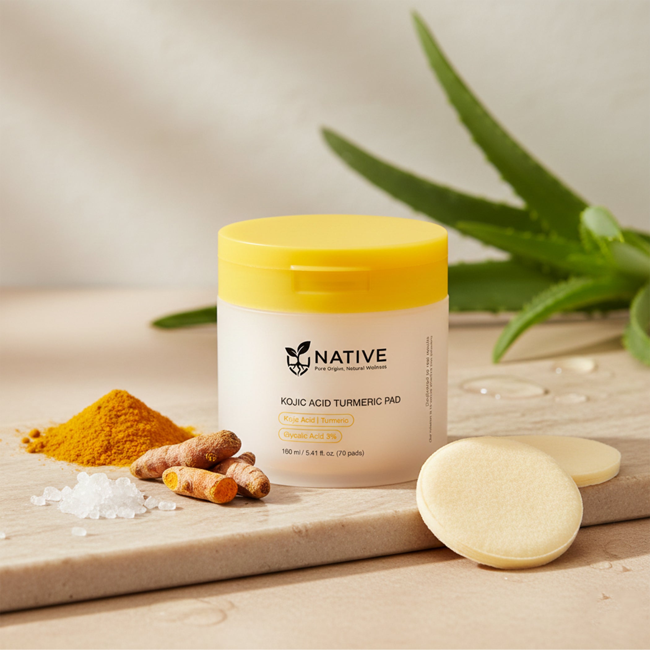 Native Clear Tone Pads 70 Pack | The Glass Skin Cheat Code