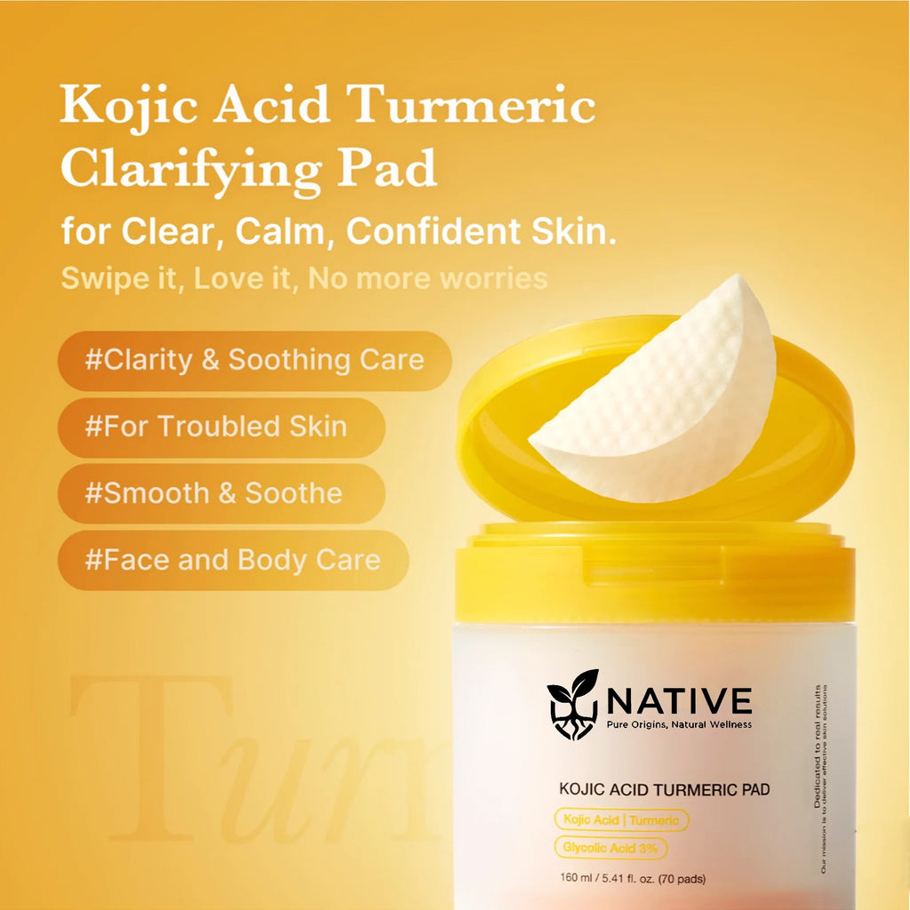 Native Clear Tone Pads 70 Pack | The Glass Skin Cheat Code